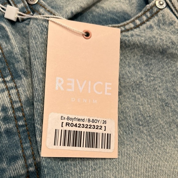 NWT Revice Denim EX-BOYFRIEND B-BOY Blue Denim Jeans Sz. 26 (Actual 28) - Picture 4 of 7